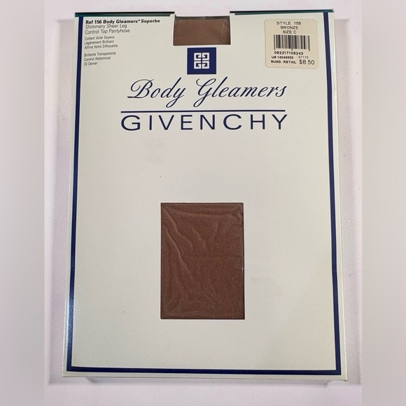 Givenchy Accessories - Vintage 1996 Givenchy Body Gleamers Style 156 Bronze Pantyhose Size C NIP
